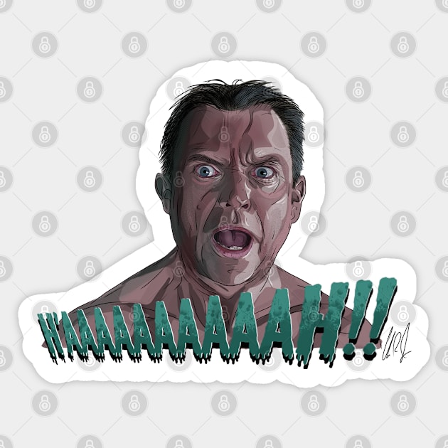 Event Horizon: Sam Neill Scream Sticker by 51Deesigns